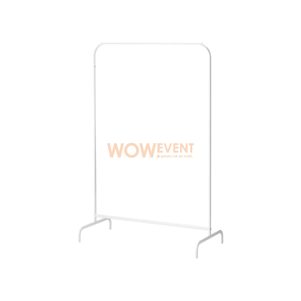 Portant blanc design  BRATISLAVA - Wowevent : idéal pour Pop Up Store