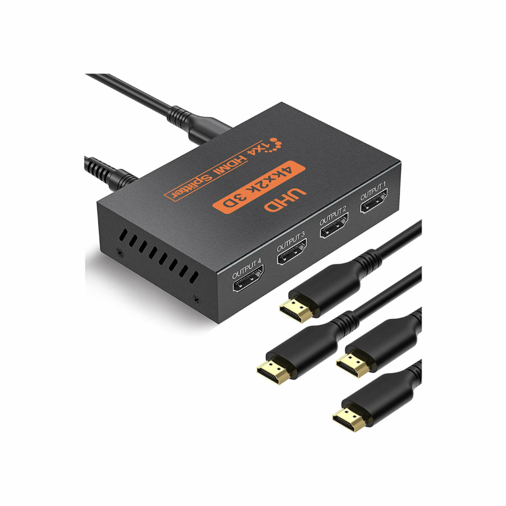 Répartiteur HDMI 2023 4K 1x2, 1 entrée 2 sorties, commutateur amplificateur  HDR, HDMI2.0, pour PS4